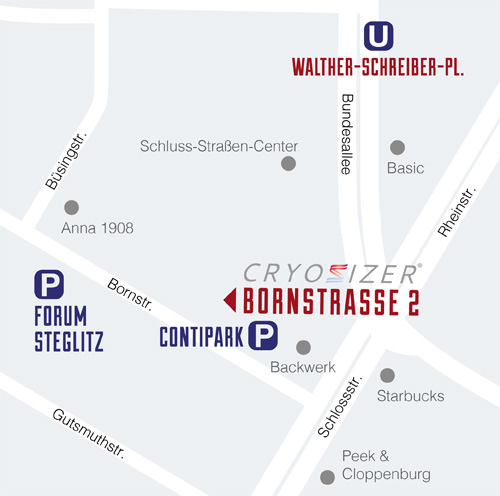 Map CRYOSIZER B2 Berlin Steglitz